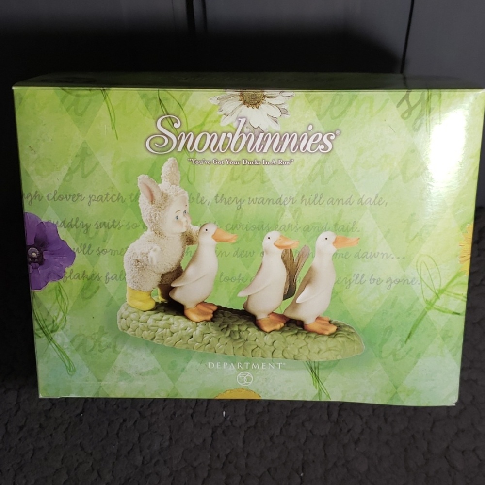 Snowbunnies "You've got all your ducks in a row"